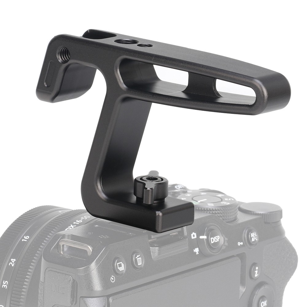 Mini Top Handle Grip with Cold Shoe for DSLR Mirrorless Camera Cage Vlogging Rig