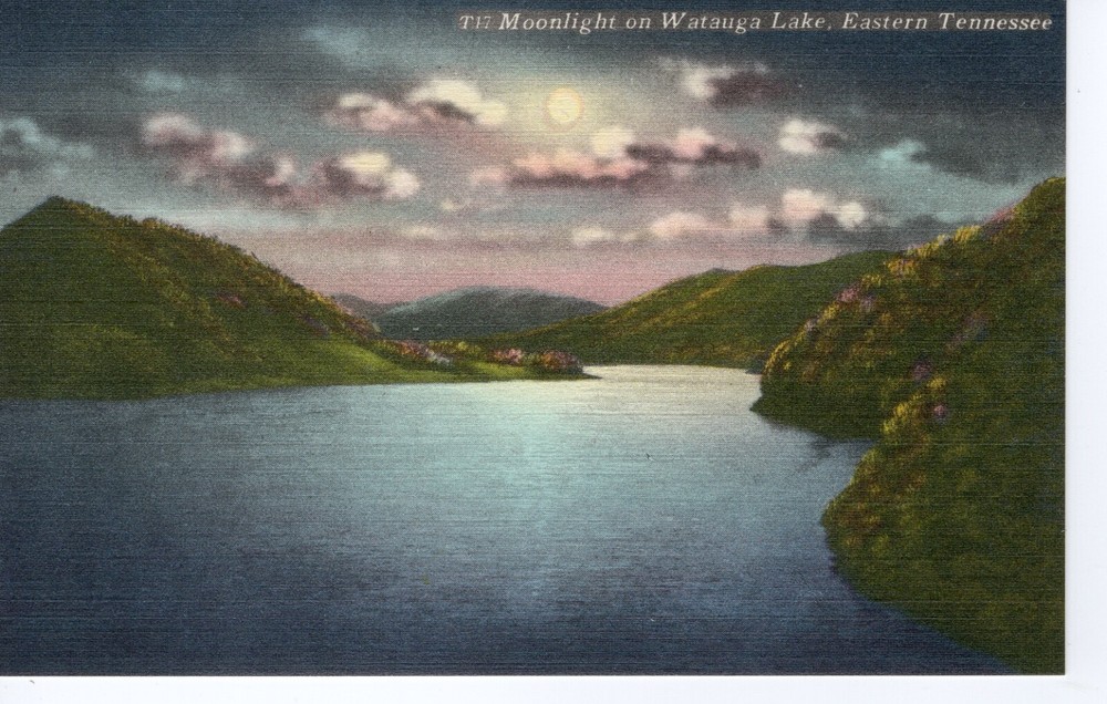 MOONLIGHT ON WATAUGA LAKE, EASTERN TENNESSEE   - PC5513