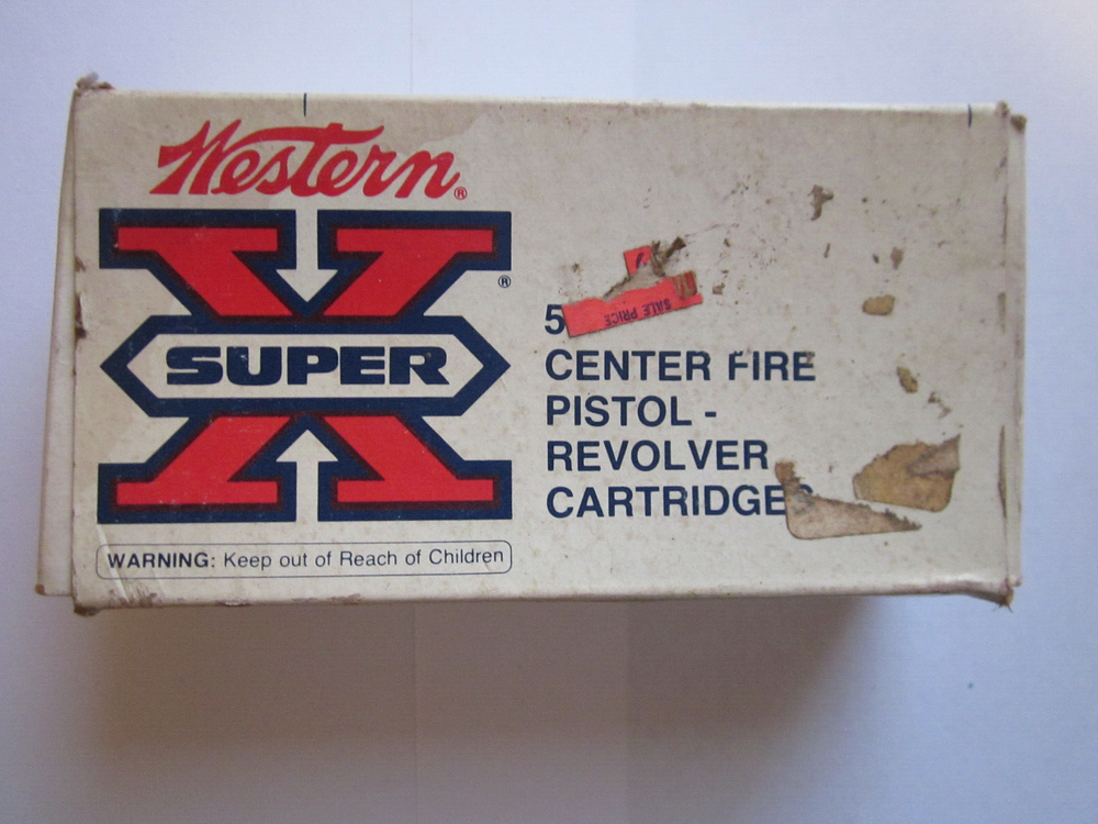 Vintage WESTERN SUPER X 357 MAG Empty Ammo Box