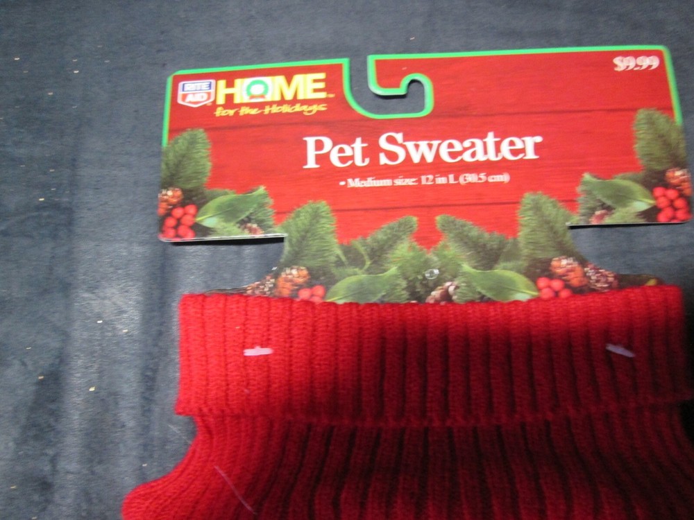 Pet Snowman Sweater Medium NWT