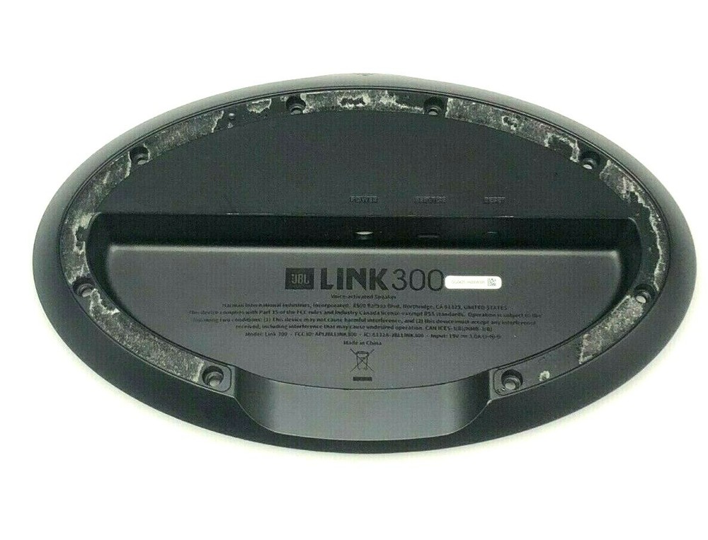JBL Link 300 Bottom Plastic Housing Cover Base (Black)  - Parts