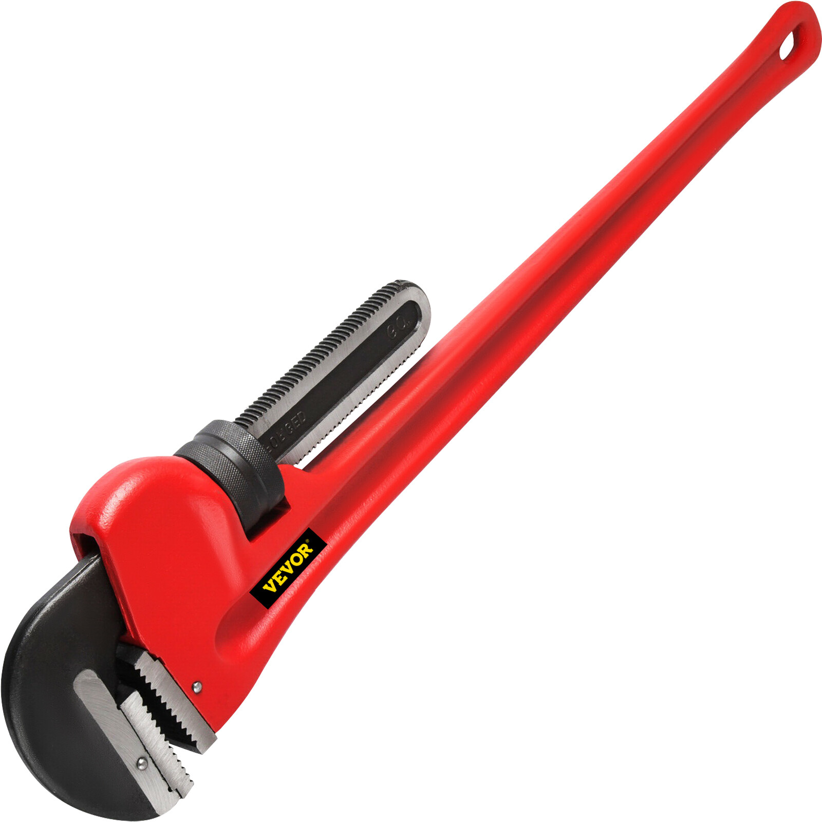 Steel Pipe Wrench 12",14",18",24",36",48",60" Straight Adjustable Jaws