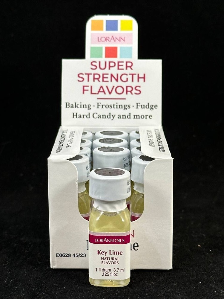 LorAnn Key Lime SS Flavor- 1 dram bottle (.0125 fl oz.) - 12 Pack Bundle