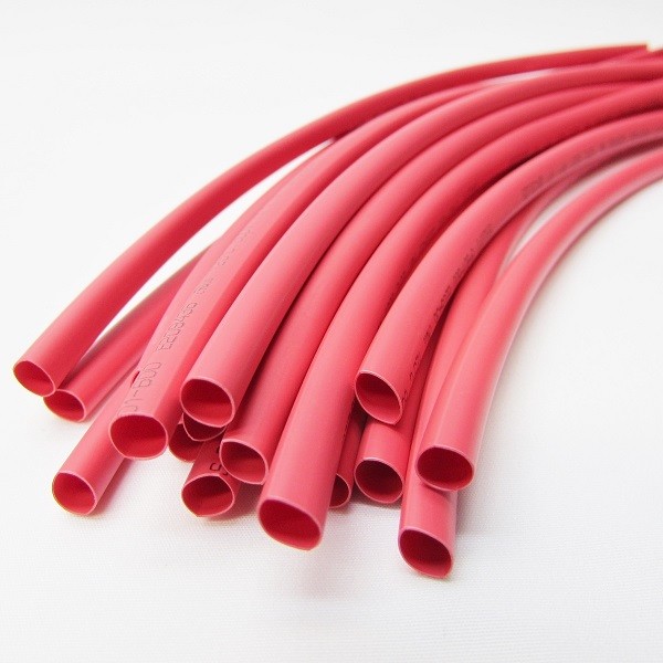 3/16" ID Red Heat Shrink Tube 2:1 ratio wrap (6x9" = 4 ft) inch/feet/to 4.5mm