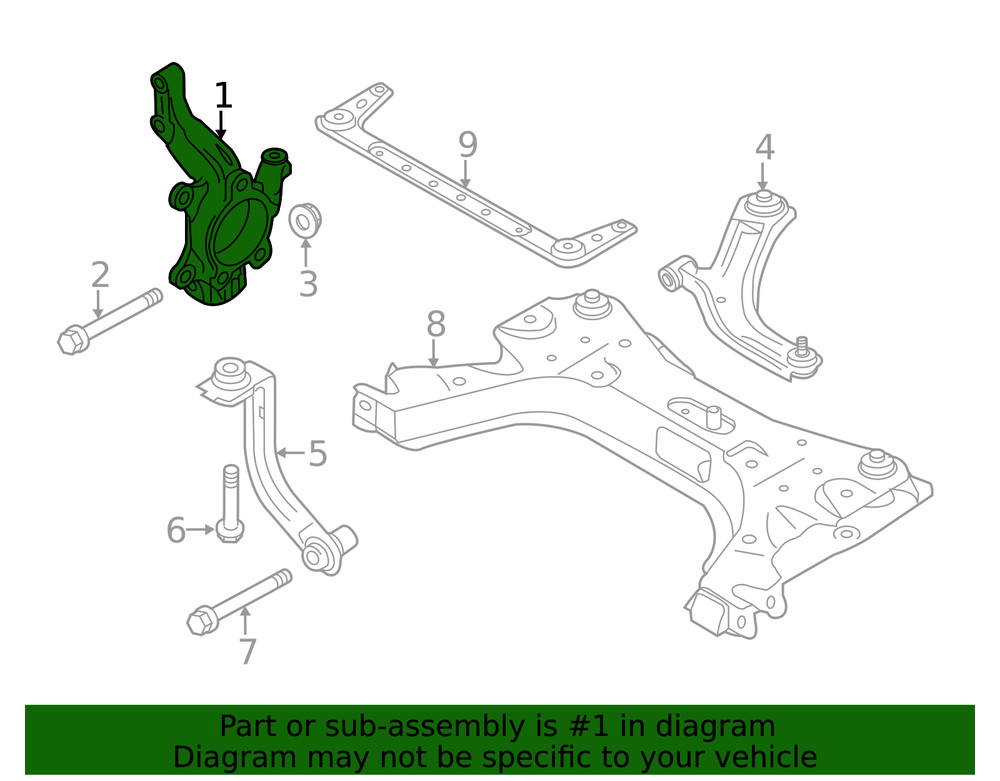 Genuine GM Driver Side Steering Knuckle 19316540