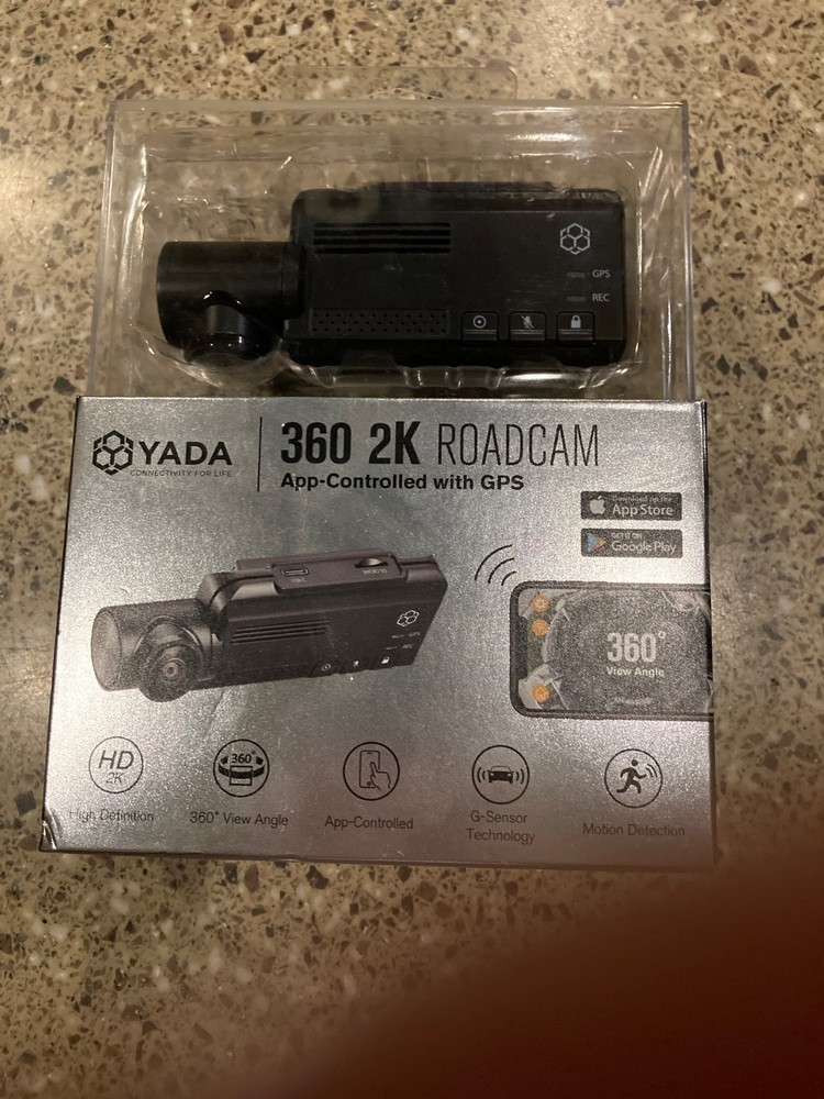 Yada 360 2K Roadcam APP-controlled with GPS 360 degrees view angle Motion Detect