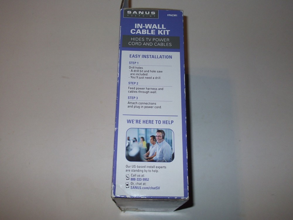 Sanus In-Wall Power & Cabling Kit for Wall Mounted TVs