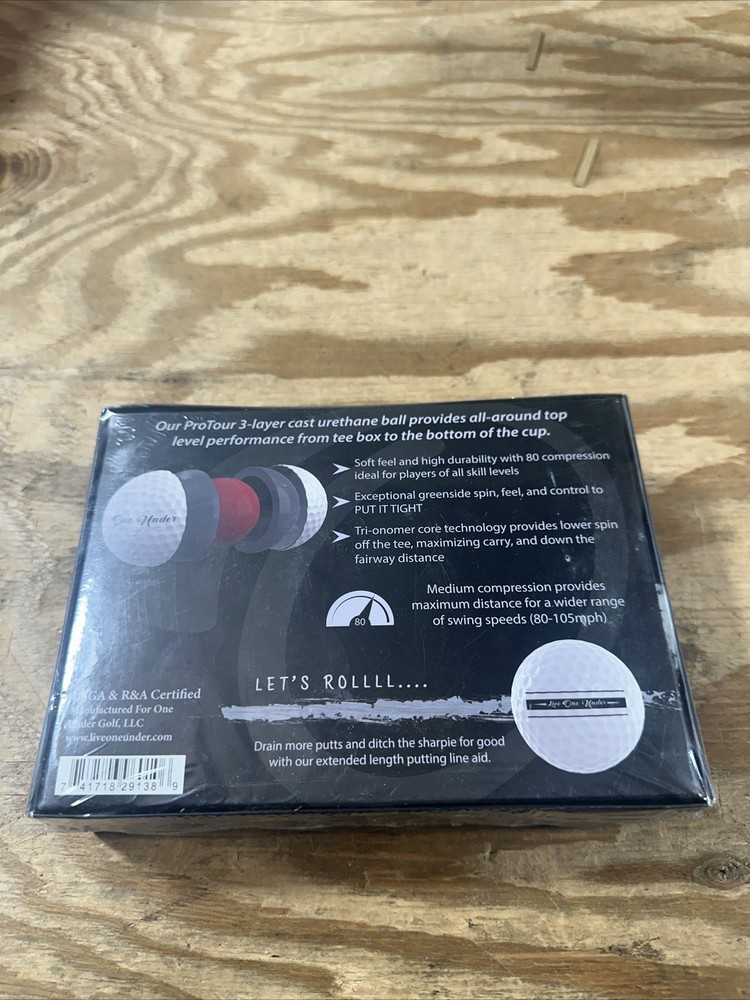 ONE UNDER PRO TOUR 3- Layer Cast Golf balls