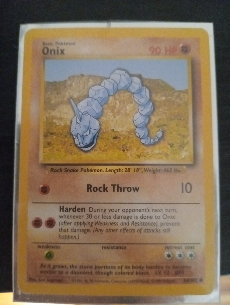 Onix Basic Pokémon 1999