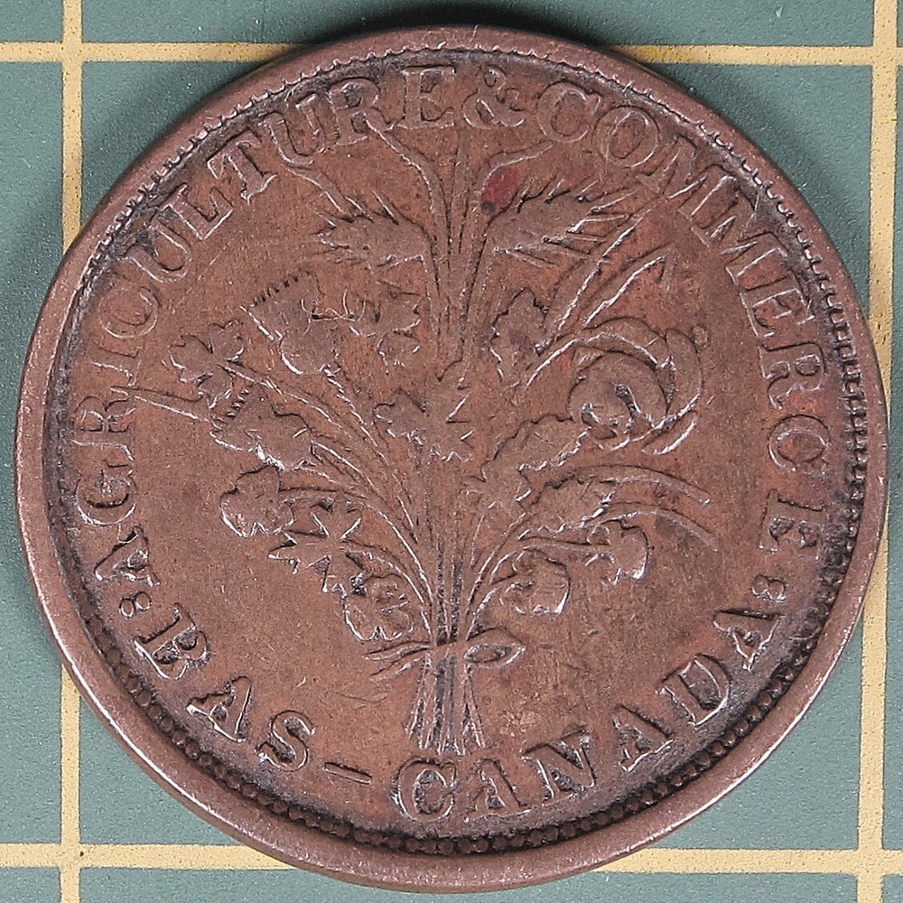Lower Canada Un Sou token LC-31B1