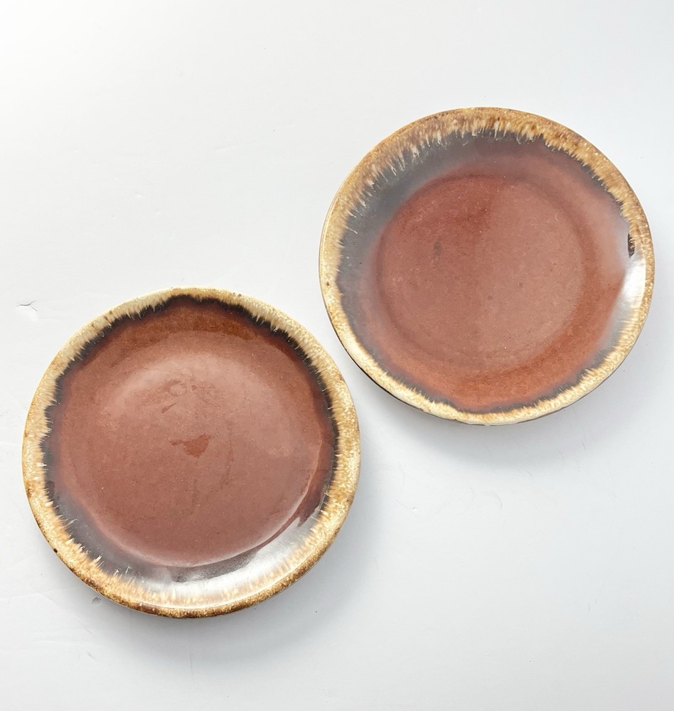 Hull “Brown Drip” 6-Piece Ceramic Dinnerware Set