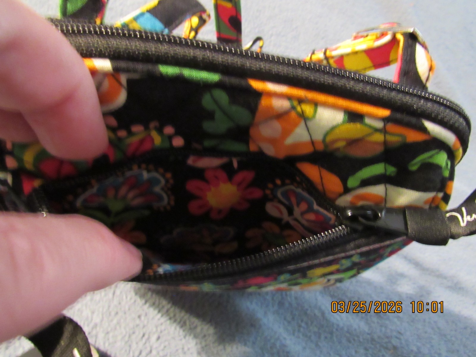 Disney Parks Vera Bradley Mini Hipster Midnight Mickey Mouse Crossbody New