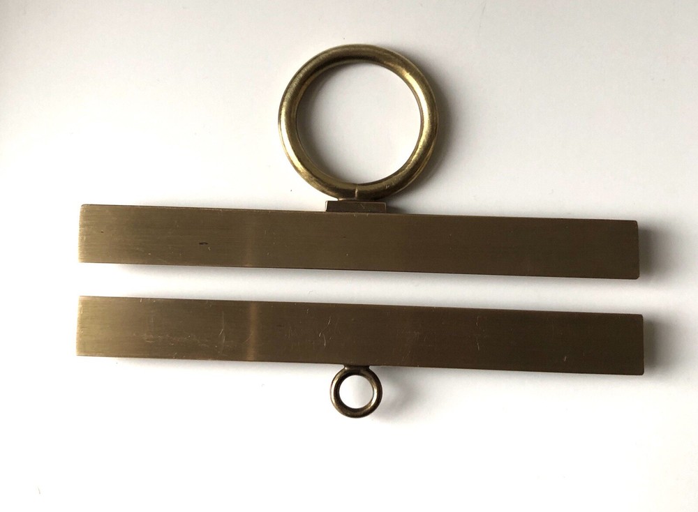 Brass Bell Pull Hardware Vintage Embroidery Frame Hanger