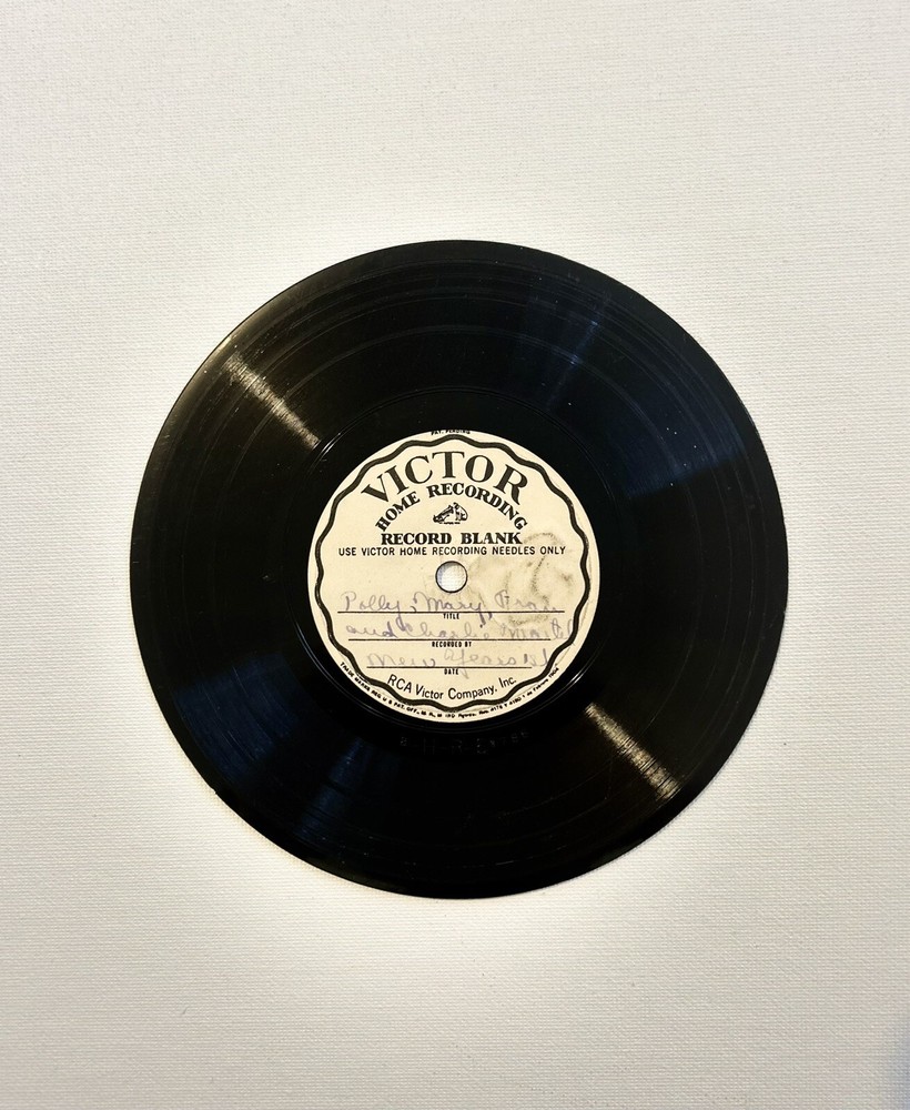 VICTOR HOME RECORDING RECORD BLANK  1930’s