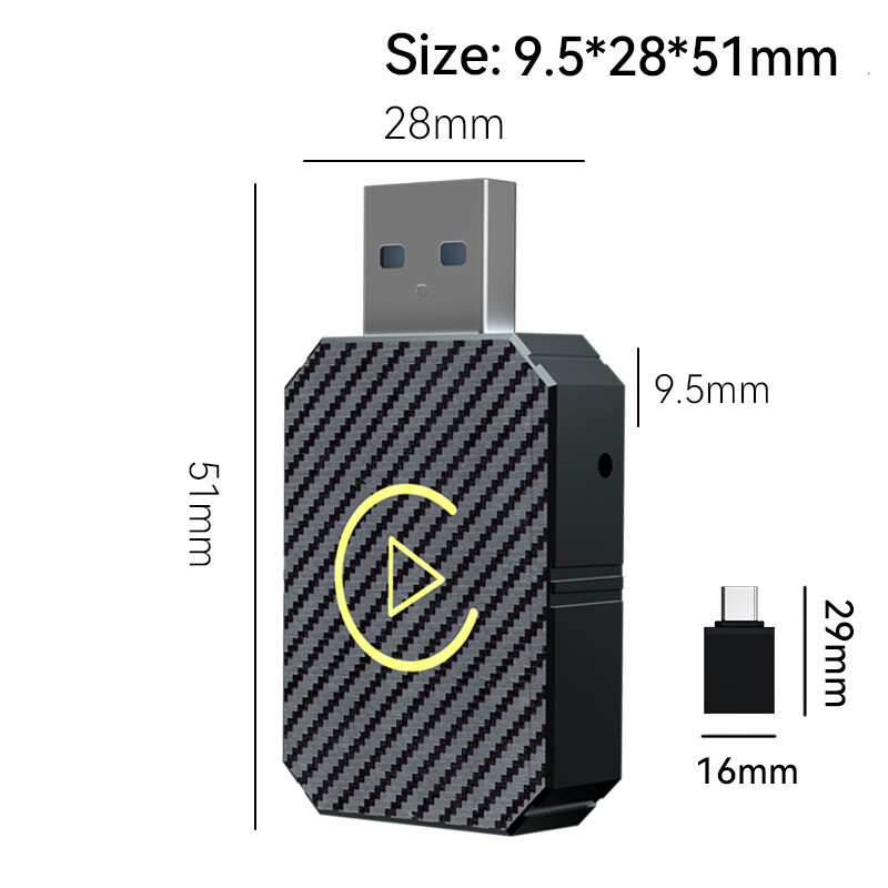 Auto Car Play Wireless Adapter CarPlay Wireless Adapter for Android iPhone iOS