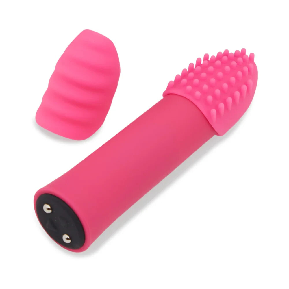 Sensuelle Point Plus 20 Function Rechargeable Bullet Vibe & Silicone Tips