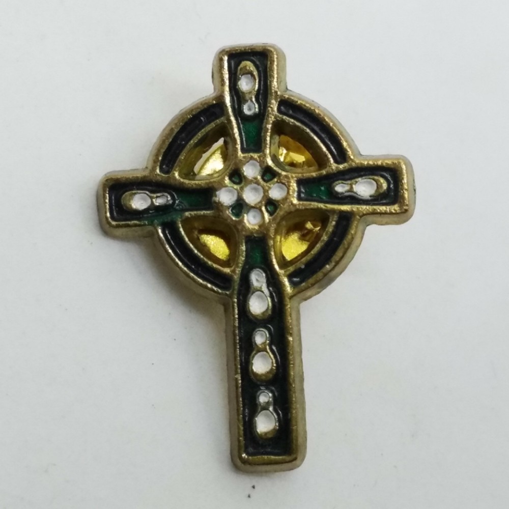 Decorative Cross Lapel Pin