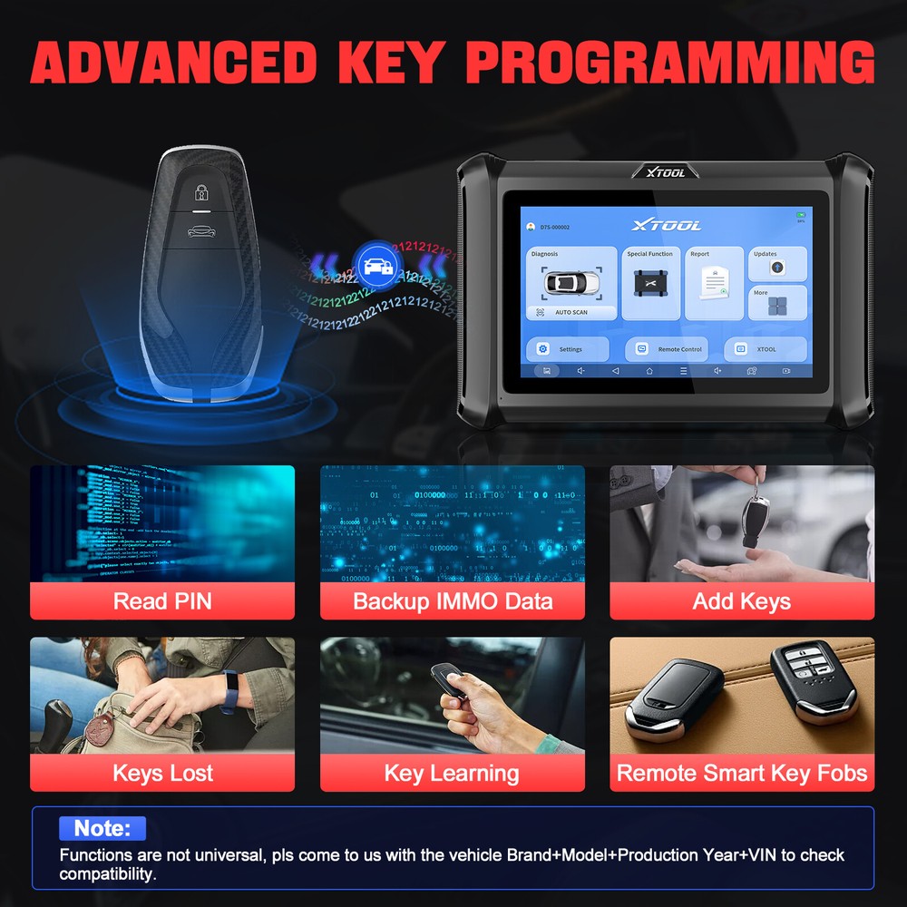 XTOOL D7S V2.0 Full System Bi-directional Scan Tool 36+ Services Key Coding FCA