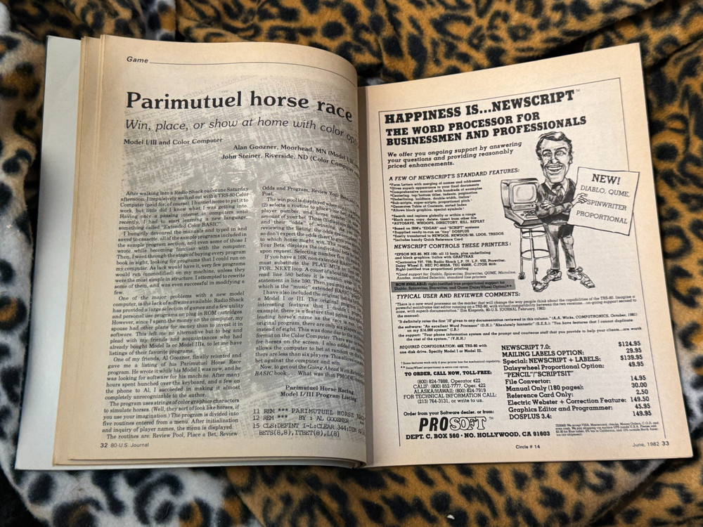 80 US the TRS-80 Users Journal June 1982