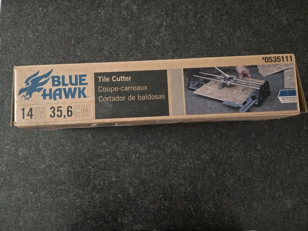 Blue Hawk Tile Cutter 14 Inch Model 0535111 Used