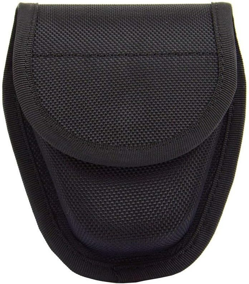ROCOTACTICAL Molded Double Handcuff Case, Hidden Snap Nylon Cuff Case Pouch