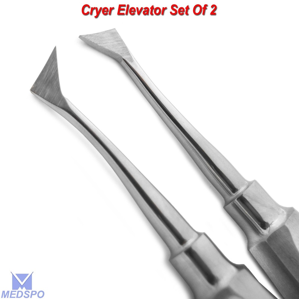 Surgical Left & Right Cryer Elevators Teeth Extraction Oral Surgery Instruments
