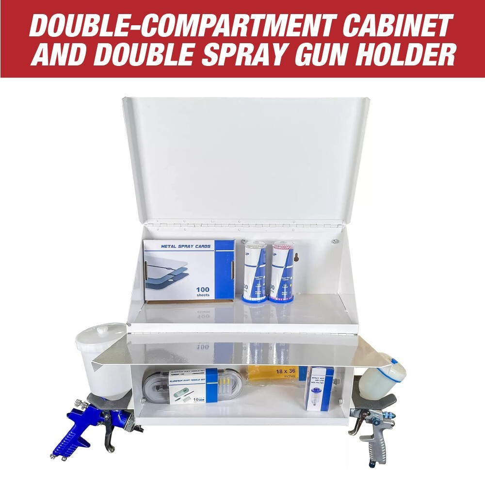 Magnetic Spray Booth Box - Double Compartment Cabinet
