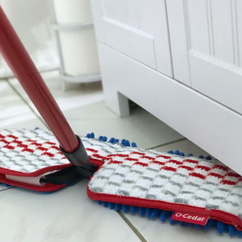 O-Cedar Professional Dual-Action Microfiber Flip Mop Reusable Washable