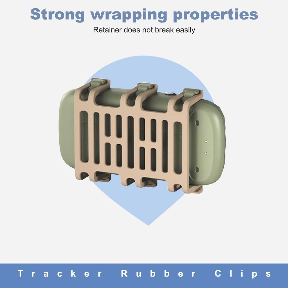 Rubber Clips for Tractive Xl Gps Dog Tracker Holder Replacement Collar Mount | E