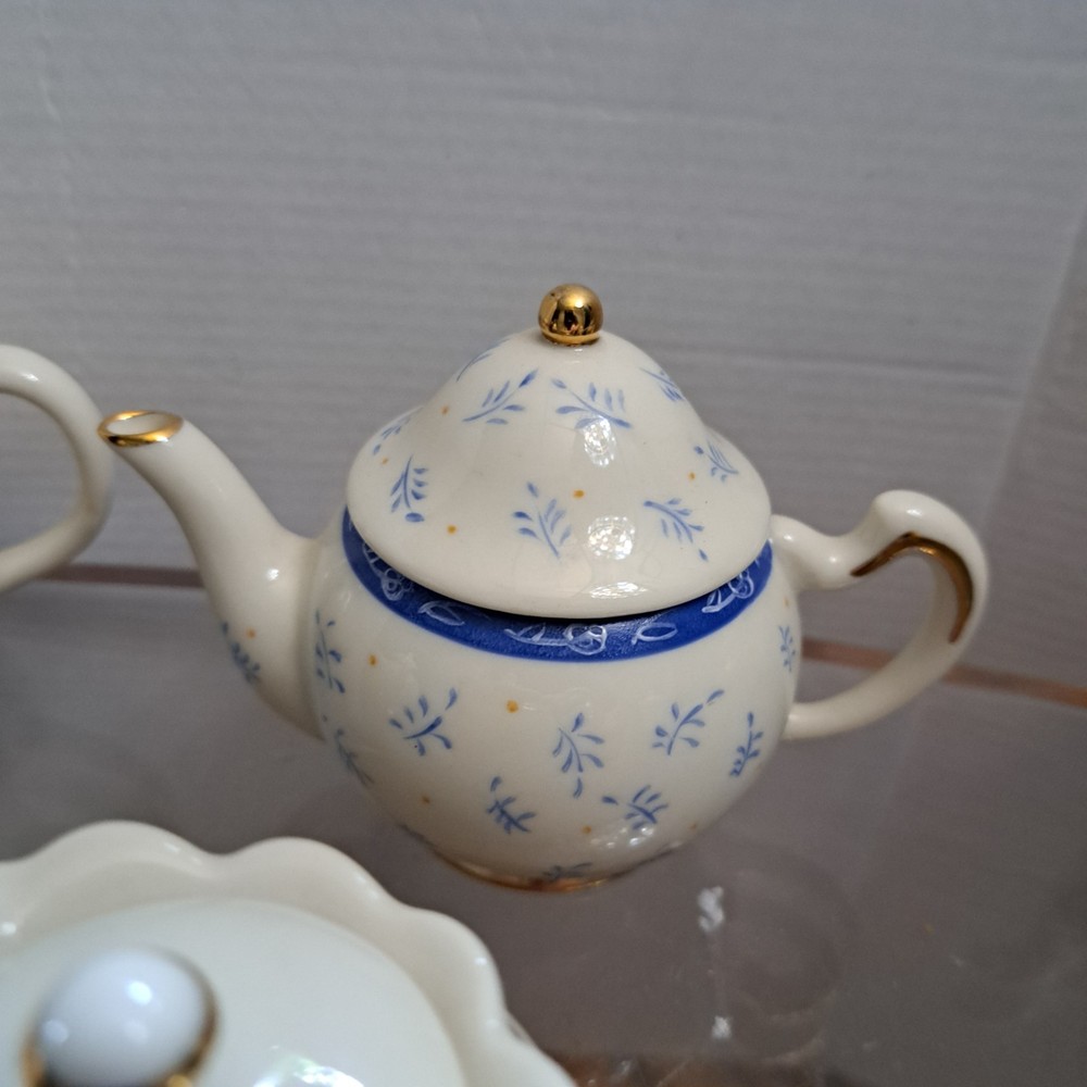 Lenox Mini 3'' Teapots 6 Assorted Styles Porcelain