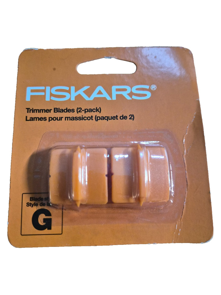 Fiskars Paper Trimmer Replacement Blades 2/Pkg Type G New In Package