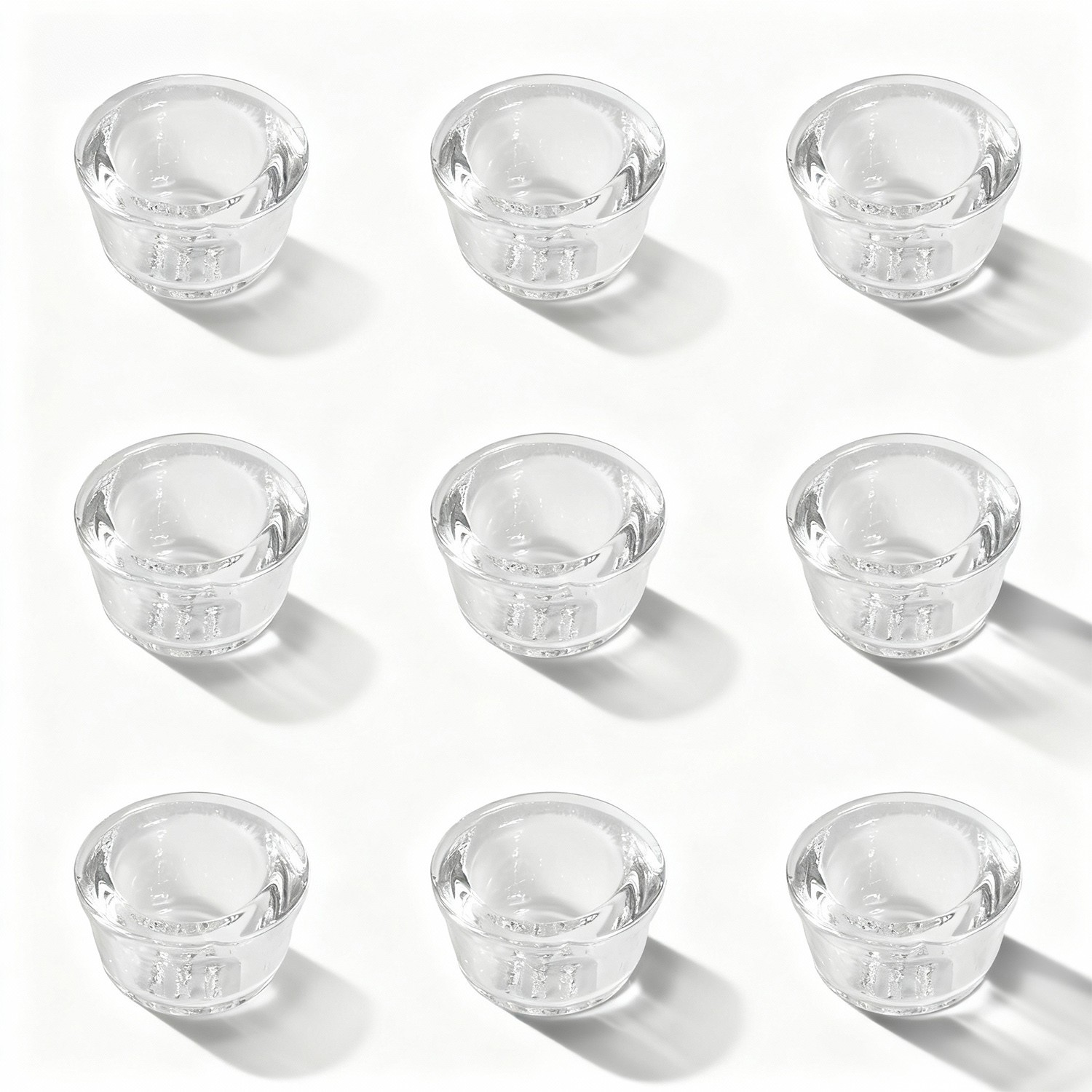 ( Pack of 9 ) 9-Hole Glass Bowl for Silicone Smoking Pipe Glass Replacement Bowl