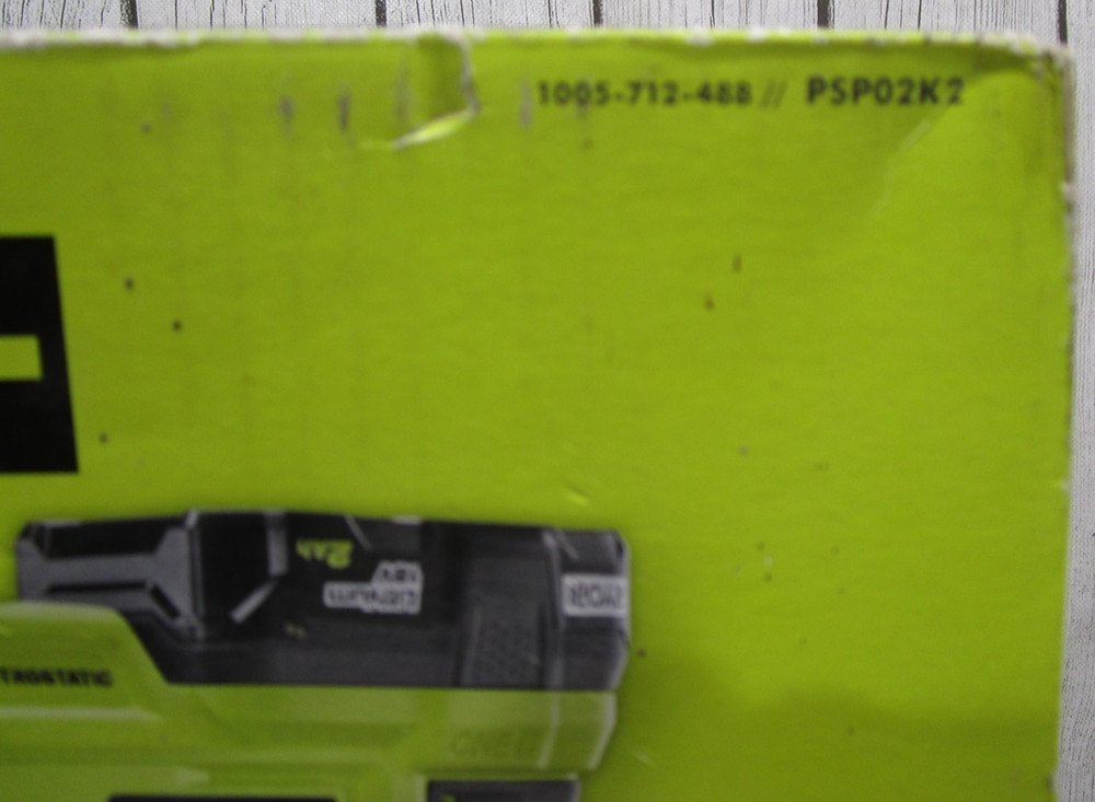 Ryobi PSP02K2 Cordless Handheld Electrostatic Sprayer Kit NEW Open Box