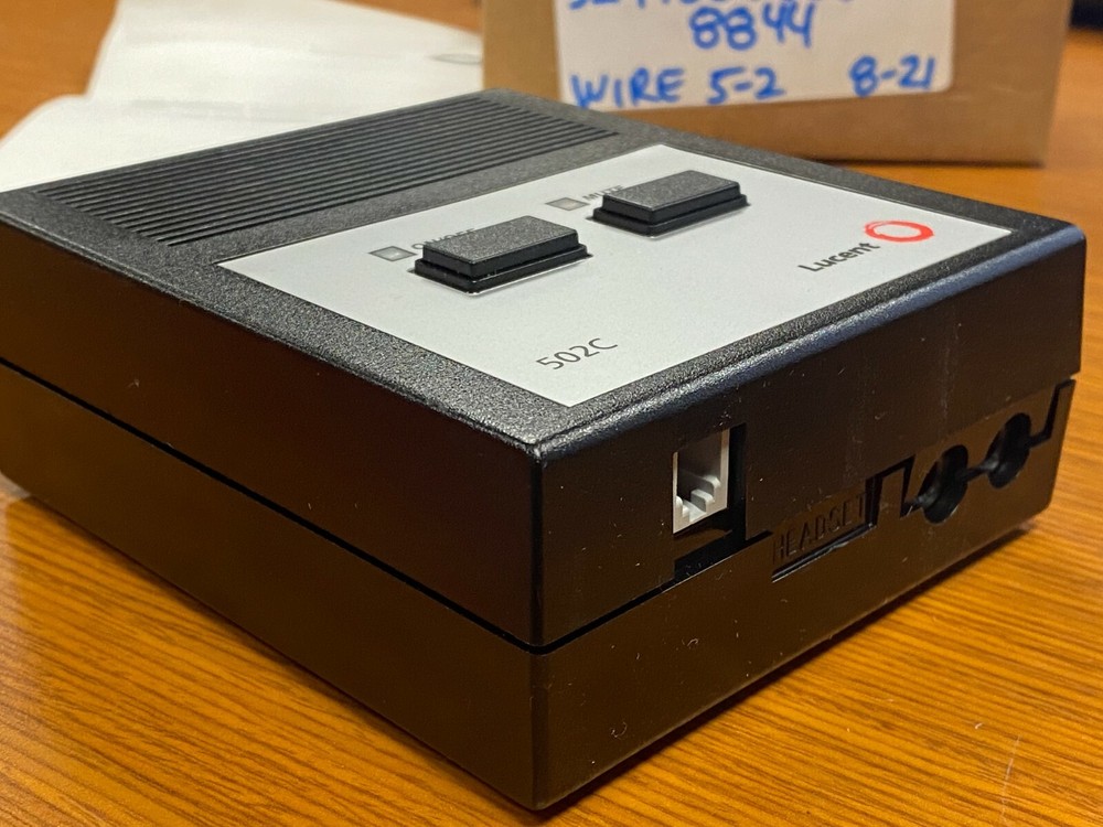 😉 NEW LUCENT TECHNOLOGIES 502C HEADSET ADAPTER 105 752 042
