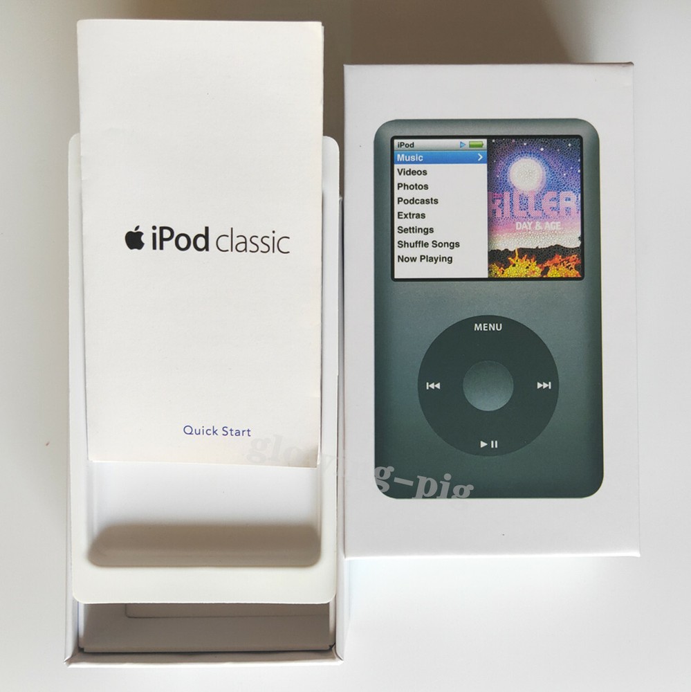 Packaging Box Only For iPod Classic 7th Generation 160 / 256 /512 Silver & Black