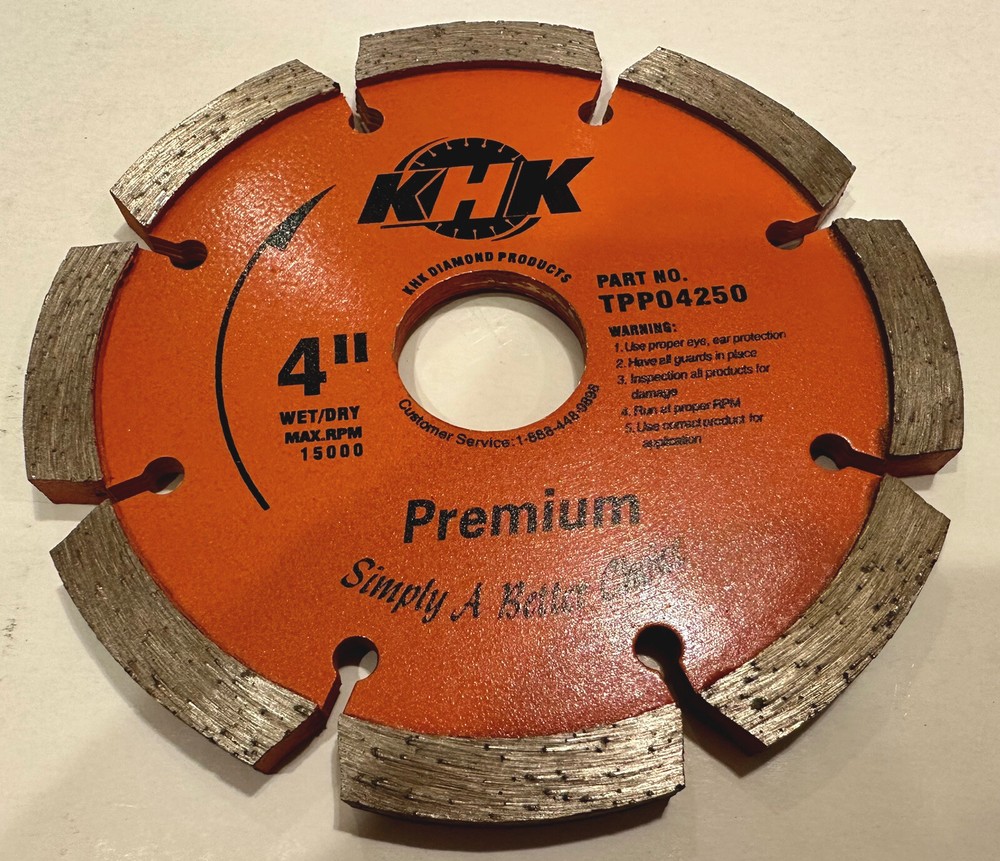 4" x 0.250" Tuck Pointing for mortar removal between bricks and blocks
