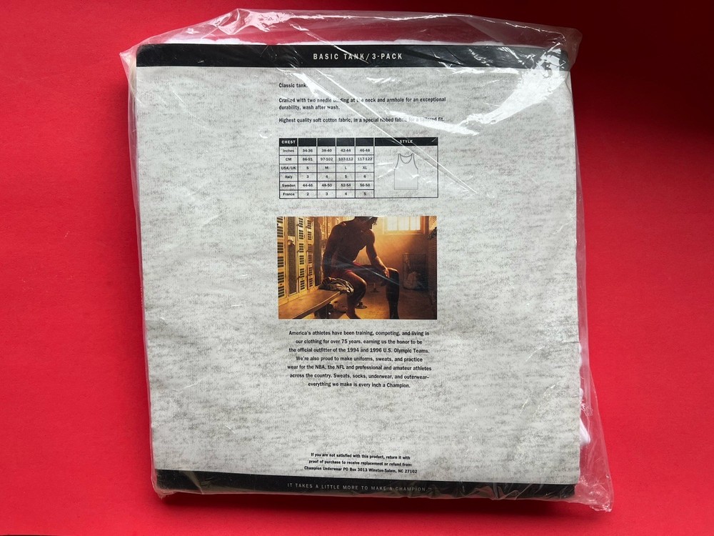 Champion Men's Basic Tank Top in White (3-pack Medium)