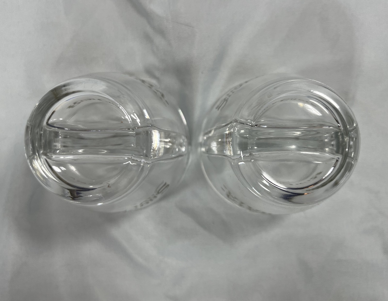 RumChata Shot-A-Chata Divided Shot Glasses - Split Glass - Rum Chata - Lot of 2