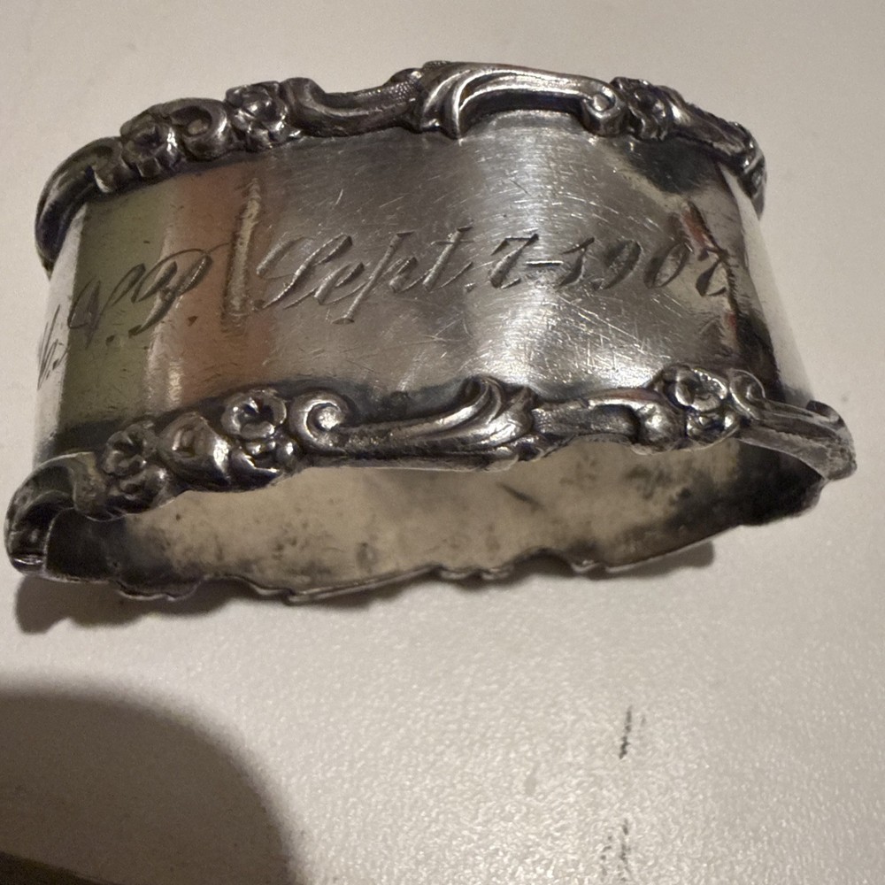 MNP Napkin Ring Silver 1907