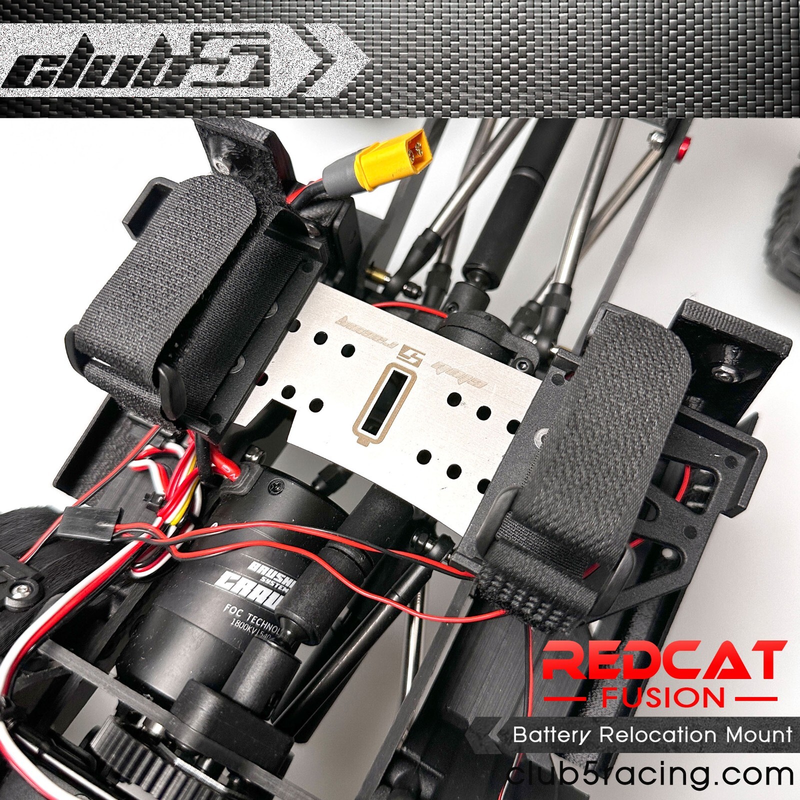 Battery Relocation Mount for Redcat Fusion