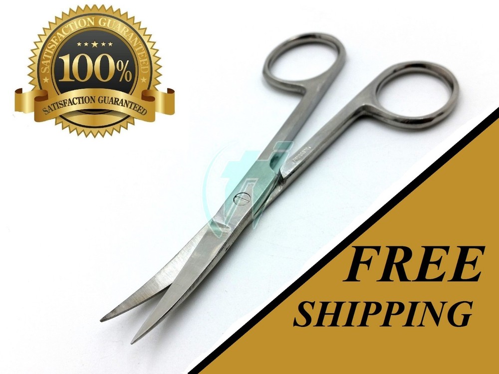 1 OPERATING DISSECTING SCISSORS 4.5" CURVED SHARP SHARP TIP SURGICAL