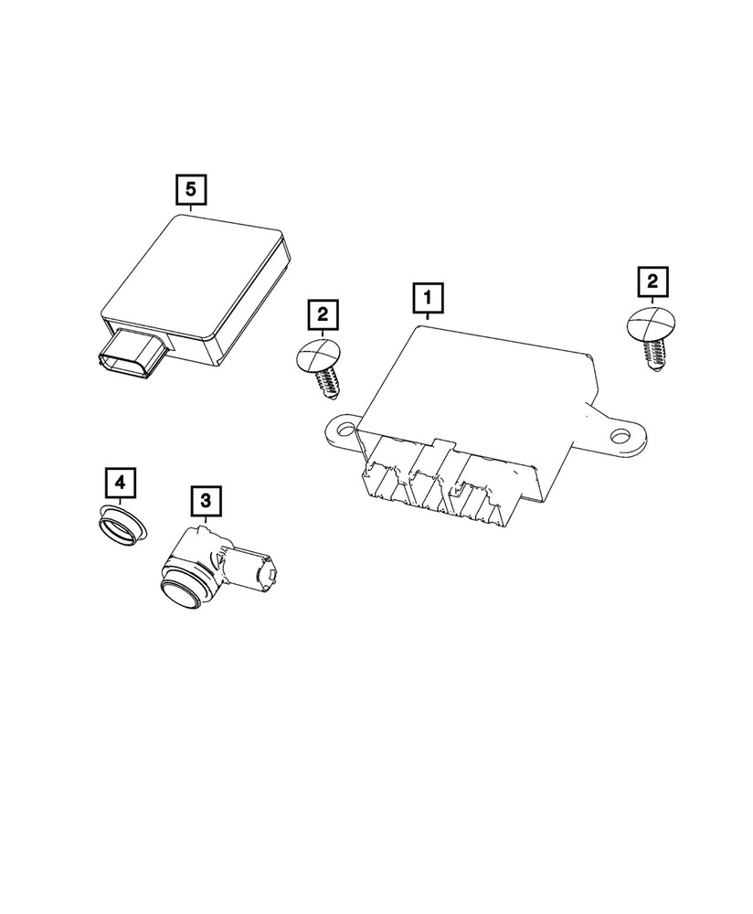 Genuine Mopar Blind Spot Detection Module 04672794AF