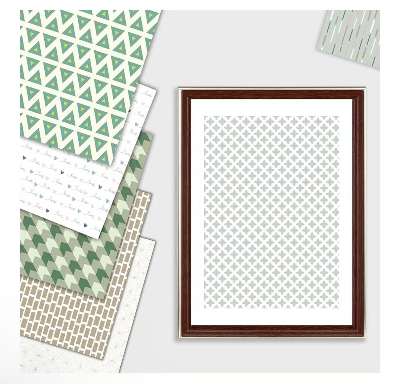 Boho Scrapbook Paper 12x12 180G Double-Sided Decorative Paper for Scrapbooking,