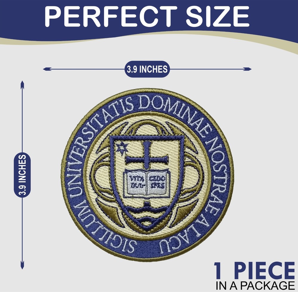 Notre Dame University Logo Iron On Patch - Sew Patch - Embroidered Patch 3.9"