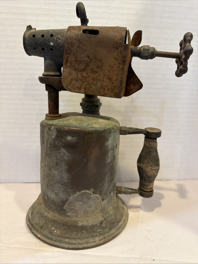 Vtg Turner Brass Kerosene Blow Torch-Untested-Display
