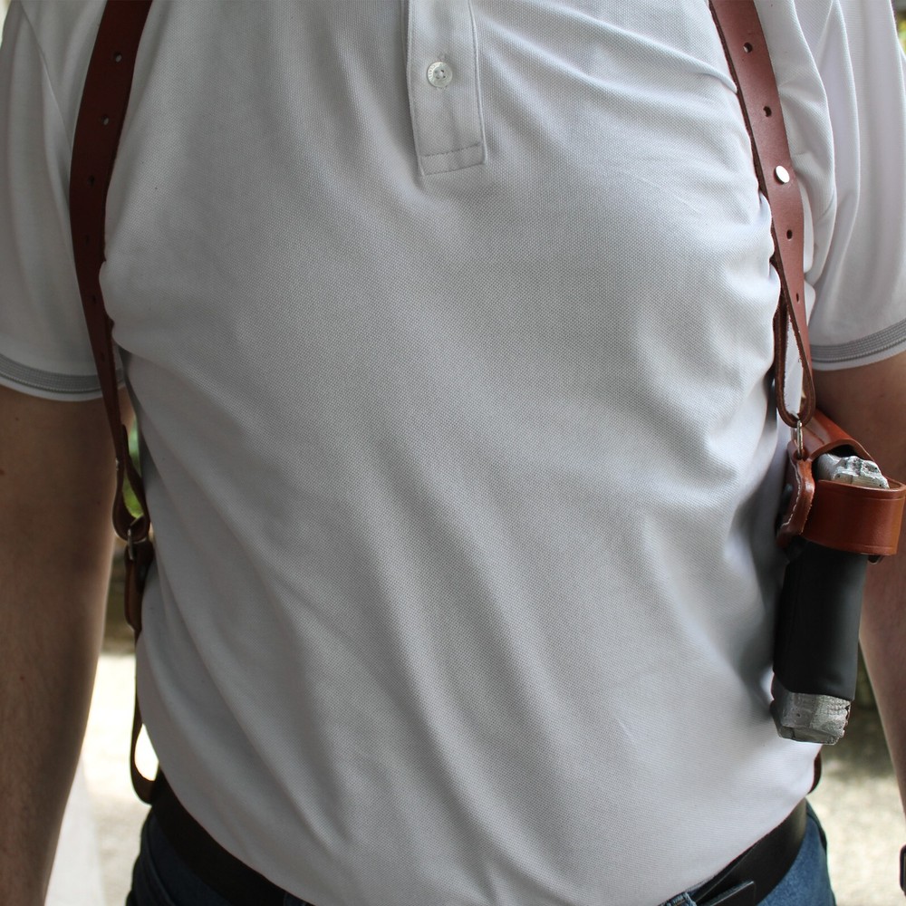 Real Leather Horizontal Shoulder Holster