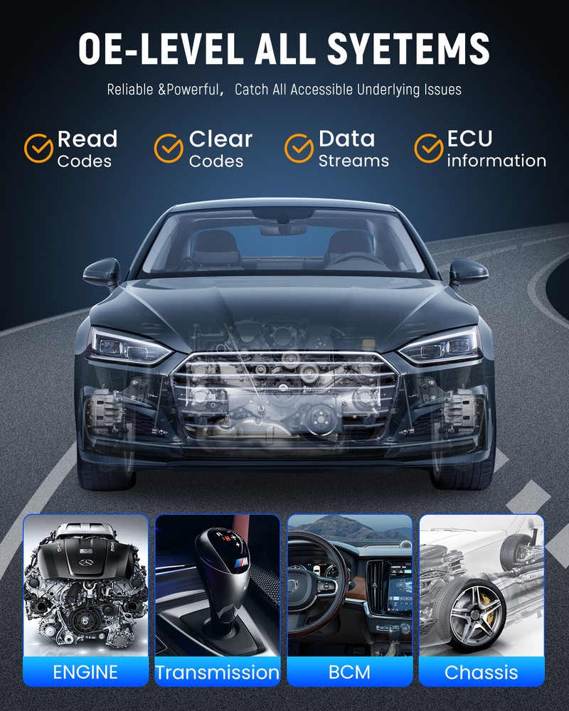 THINKTOOL Mini OBD2 Scanner Full System IMMO Car Diagnostic Tool Code Reader