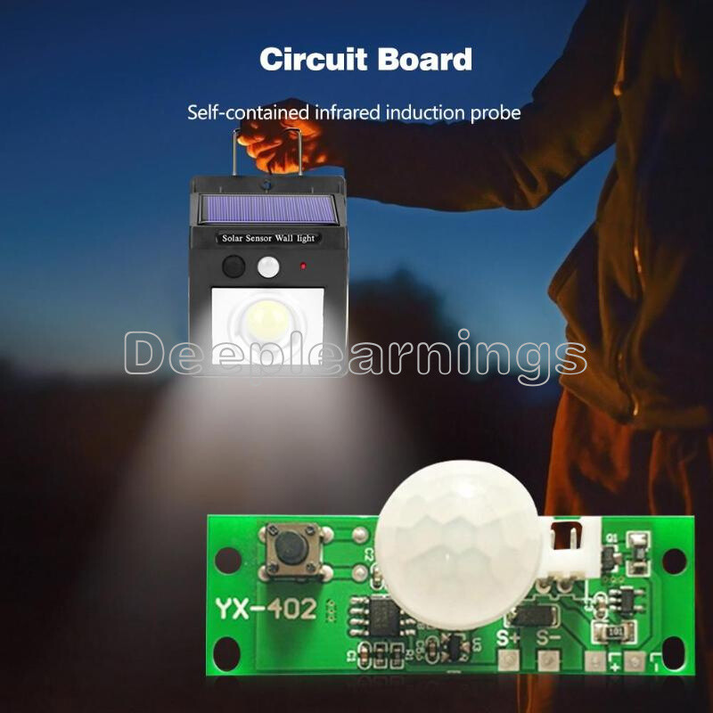 Automatic Solar Charging Circuit Board Night Light Control Sensor Module 3.7V