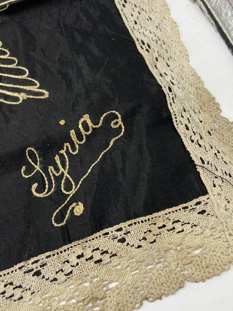 WW2 Royal Army Service Corps Embroidered Egypt Palestine & Syria Table Runner