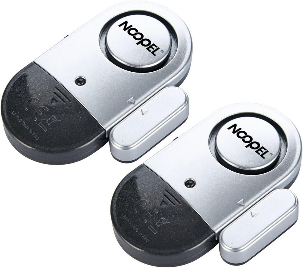 Alarma 120dB puertas/ventanas, pack 2 con sensor y baterías